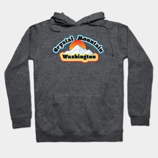 Crystal Mountain Washington Retro Sunset Hoodie